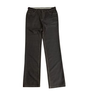 NWOT Hiltl Two Face The Ultimate Trousers 100% Wool Chocolate Brown Pant 36x 38